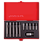 11PC Spline Bit Set 10MM S2 Steel