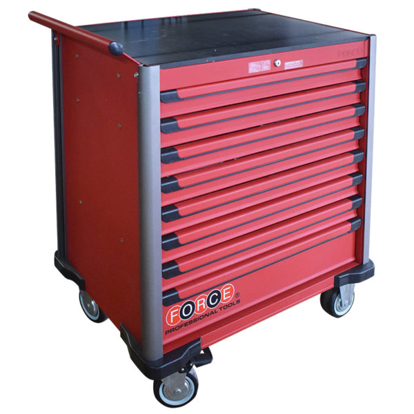 10318R_1-web-600x600-1.jpg 8 Drawer Jumbo Trolley With 437PC Tools Red - Image 1