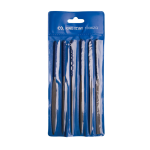 6PC Needle File Set GCR15 Precision Cut - Fine Detail Metal Filing Tool Kit