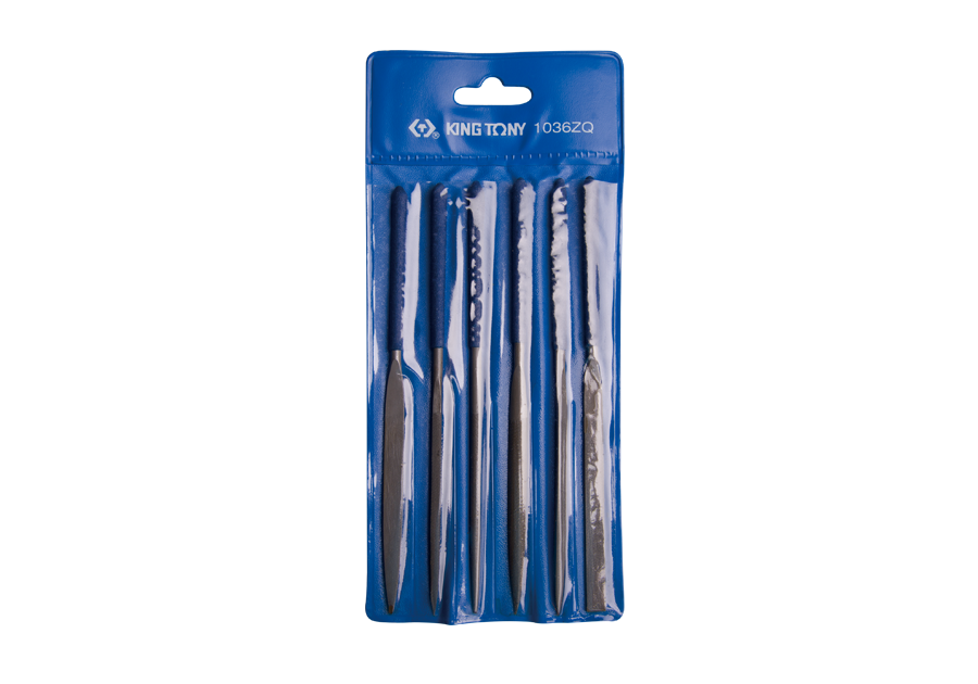 1036ZQ.png 6PC Needle File Set GCR15 Precision Cut - Fine Detail Metal Filing Tool Kit - Image 1
