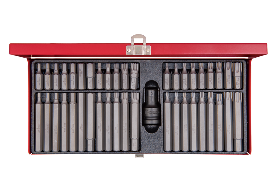 1043CQ.png 43PC 10MM Hex Shank Driver Bit Set S2 Steel - Image 1