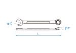 41MM Jumbo Combination Wrench Chrome Plated - Image 2