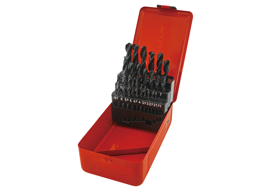 11325SQ.png 25PC Drill Set With Metal Box 10MM ~ 13MM (0.5MM Step) - Image 1
