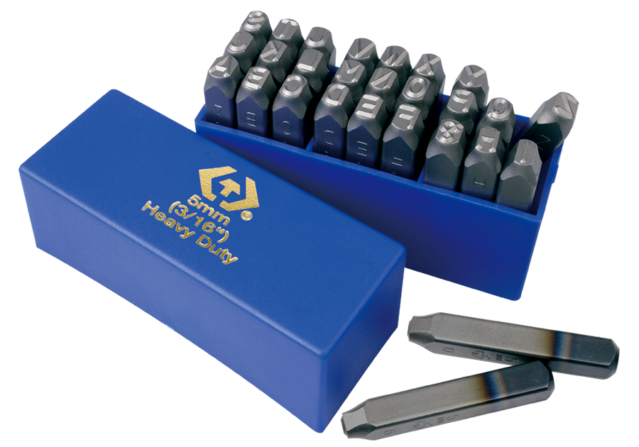 11527SQ.png 27PC Heavy Duty Letter Punch Set A-Z 5MM - Image 1