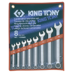 8PC Metric Combination Wrench Set 10-22MM