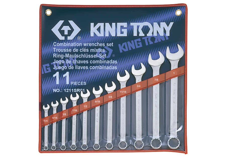 1211SR01.png 11PC SAE Combination Wrench Set 1/4″–1″ - Professional SAE Combination Spanner Set - Image 1