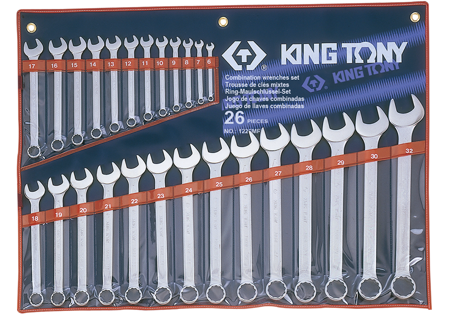 1226MR.png 26PC Combination Wrench Set 6-32mm Metric - Image 1