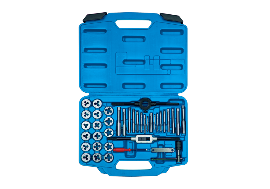 12939MQ1.png 39PC Tap & Die Set with Tap Wrench, Die Stock & Screwdriver - Image 1