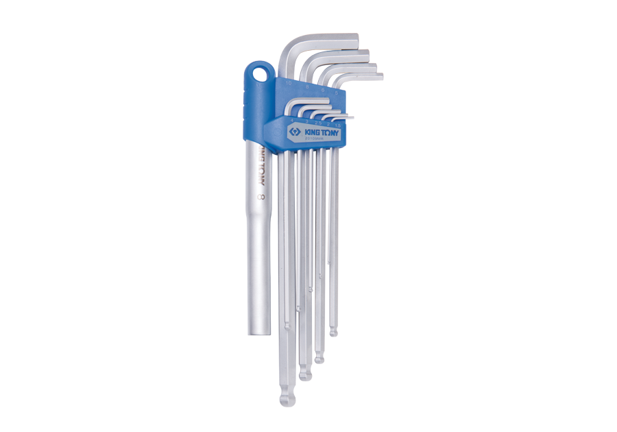 20109MRU.png 11PC Extra Long Arm Ball End Hex Key Set 1.5-10MM with Extender - Image 1