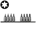 8PC 1/4" Drive Star Socket Bit Set T8-T40 (32MM Length)