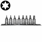 8PC 1/4" Drive Star Tamperproof Socket Bit Set T8H-T40H (32MM Length)