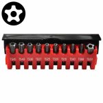10PC 1/4" Five-Sided Star Tamperproof Bit Set TS8–TS50 25MM Length