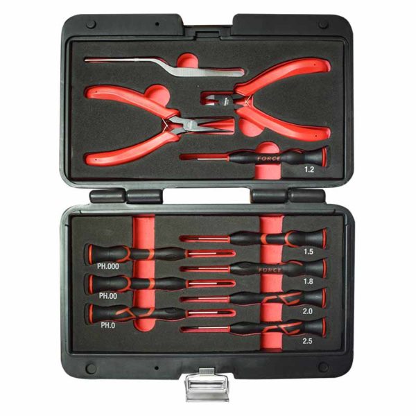2106A-web-600x600-1.jpg 11PC Jeweler Screwdriver Set with Mini Pliers & Precision Tweezers – Precision Repair Tool Kit - Image 1