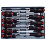 10PC Hammer Screwdriver Set – Heavy Duty Slotted & Pozidriv Impact Screwdriver Kit
