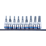 9PC 1/4" Drive Torx Bit Socket Set Metric Chrome