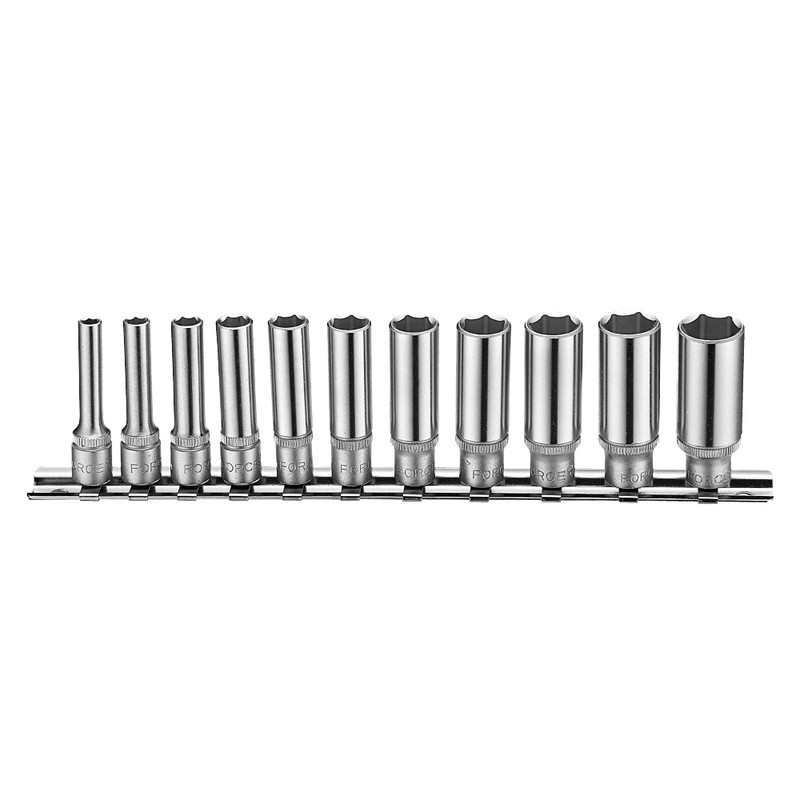 21115_001__02622.1698676651.jpg 11PC 1/4" Drive Deep Socket Set 6PT 4-14MM (50MM Length) - Image 1