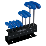 8PC T-Handle Hex Key Set 2–10MM With Rack