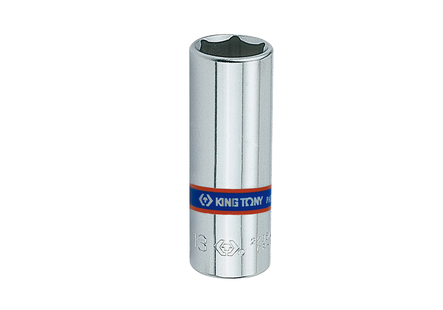 2235M.png 1/4" Drive 10mm Deep Socket 6PT Chrome Vanadium - Image 1