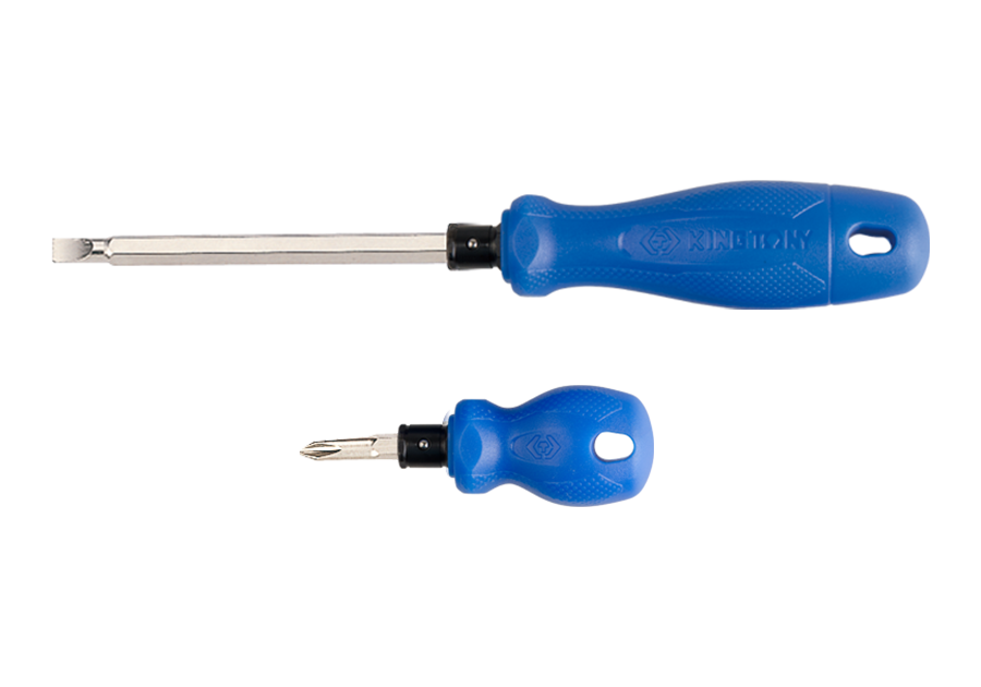 2411.png PH2 × 100mm Two-Way Screwdriver Hex Shank - Professional Phillips Screwdriver with Hex Shank - Image 1