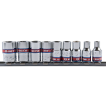 9PC 1/4" Drive Socket Set SAE Chrome