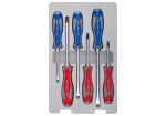 6PC Go Through Screwdriver Set - Chrome Vanadium Steel Heavy Duty Screwdriver Kit