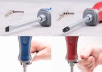 6PC Go Through Screwdriver Set - Chrome Vanadium Steel Heavy Duty Screwdriver Kit - Image 3