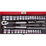 36PC 3/8" Drive Socket Set 12PT Metric & Imperial Chrome