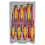 7PC Insulated Screwdriver Set Phillips & Slotted - VDE Electrical Hand Tool Kit