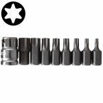 9PC 10MM Star Bit Set 3/8" Drive T20-T60