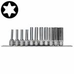 11PC 3/8" Drive Star Deep Socket Set E4-E18 55MM Length / E8-E18 63MM Length