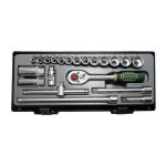 21PC 3/8" Drive 12PT Flank Socket Set 12PT (1/4" - 7/8")