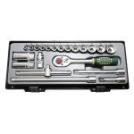 21PC 3/8" Drive Flank Socket Set 1/4"-7/8"