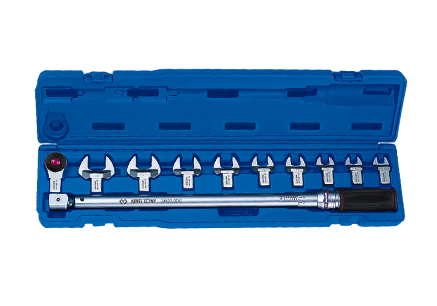 345202D11MR.png 11PC INTERCHANGEABLE TORQUE WRENCH SET 14 x 18 200NM - Image 1