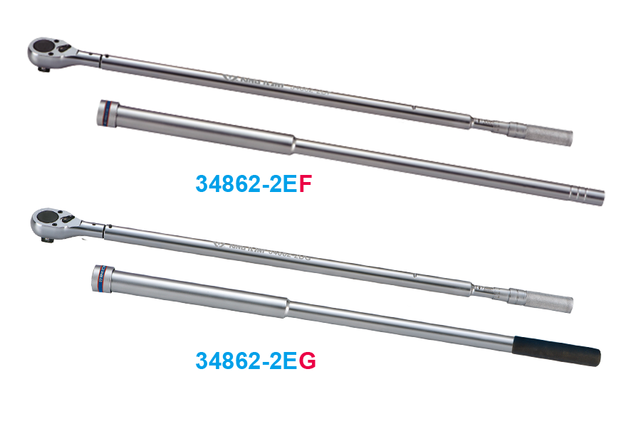 34862-2E.png 1" Drive CW/CCW Adjustable Torque Wrench 200–1000FT.LB Rubber Handle - Image 1