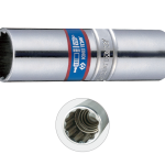 3/8" Drive 14MM 12PT Spark Plug Socket with Spring