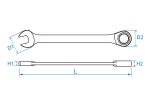 13mm Ratcheting Speed Wrench 72 Teeth - Image 2