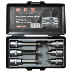 6PC 1/2" Drive Spline Socket Bit Set M6-M10 55MM Length M8-M12 100MM Length