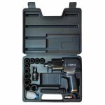 15PC 1/2" Drive Impact Wrench 1655NM & 6PT Socket Set 10-24MM