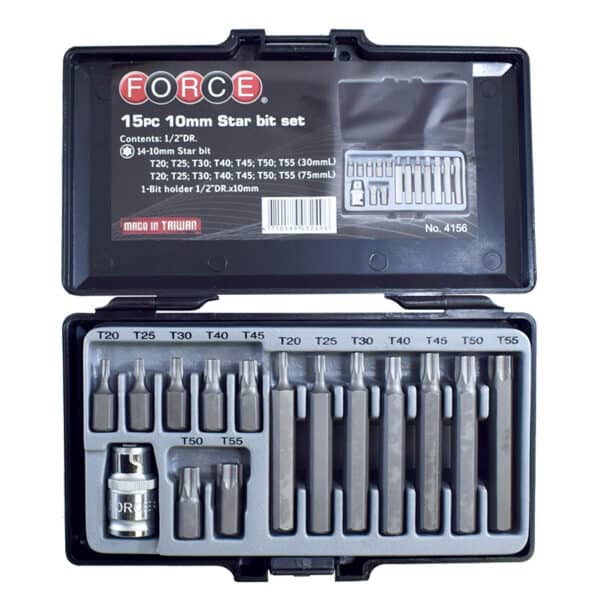 4156-web-1-600x600-1.jpg 15PC 10MM Star Bit Set 1/2" Drive T20-T55 - Image 1