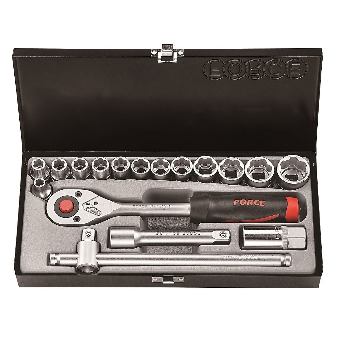 4173S.jpg 17PC 1/2" Drive 12PT Socket Combination Set 5/16"-1" - Image 1