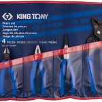 4PC Pliers Set - Professional Combination, Slip Joint, Long Nose & Water Pump Pliers Kit