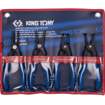 4PC Circlip Pliers Set 7" - Internal & External Snap Ring Pliers Kit