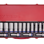 15PC 1/2" Drive Deep Socket Set 12PT Metric Chrome
