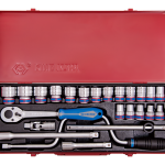 24PC 1/2" Drive Socket Set 6PT Metric Chrome