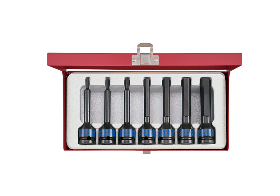4467PP.png 7PC 1/2" Drive Deep Long Impact Torx Bit Socket Set Black - Image 1