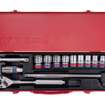 14PC 1/2" Drive Socket Set 6PT SAE Chrome