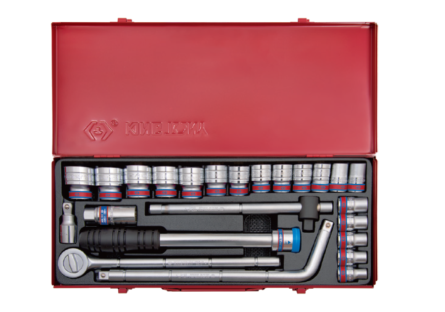 4524SR.png 24PC 1/2" Drive Socket Set 6PT SAE Chrome - Image 1