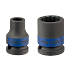 1/2" Drive Impact Socket 16MM 12PT Black