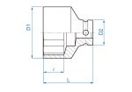 1/2" Drive Impact Socket 24MM 6PT - Image 2