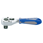 1/2" Drive MINI REVERSIBLE RATCHET 5-1/2" RUBBER CHROME